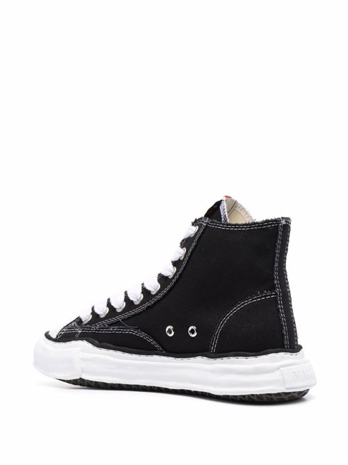 Black/white cotton logo patch sneakers Mihara Yasuhiro | A01FW701BLACK